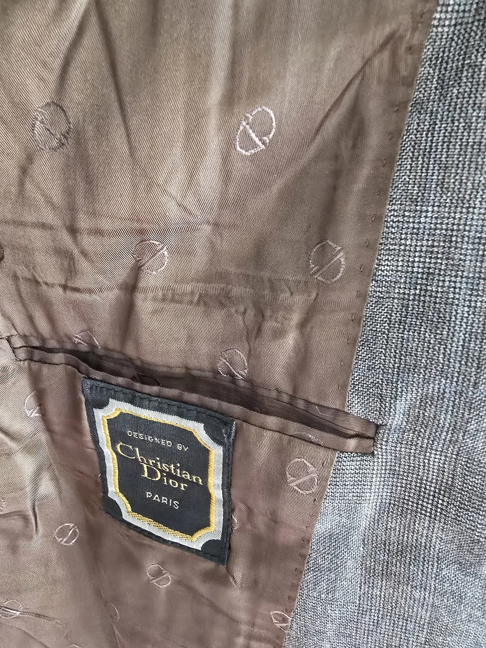 Christian Dior High Fashion Classic  Gray Blazer - Tailored Look